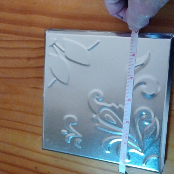 Wall Design Tin Silver  Squares  Boxes 3 open  3 New With BoxAll For This price - Picture 7 of 9